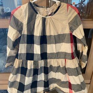 Burberry Ruffled Plaid Dress